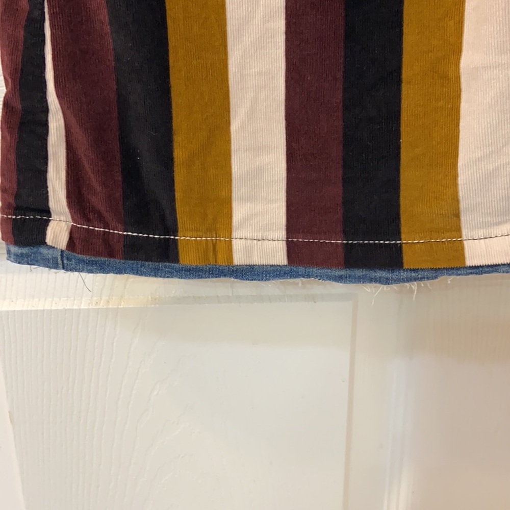 Free people size 29 striped pull on flares